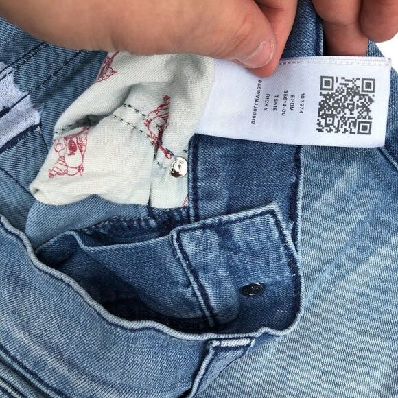 True Religion Jeans Size 27 RICKY RELAXED STRAIGHT Blue - Picture 7 of 7